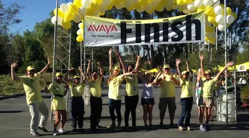 Canary Challenge finish line celebrating community support for early detection research